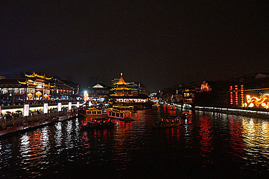 南京秦淮河夜景