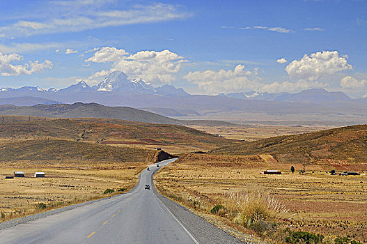 玻利维亚,山脉,道路