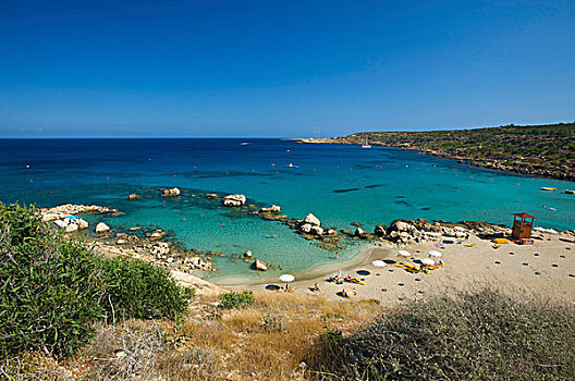 海滩,消象散透镜,阿亚那帕,南方,塞浦路斯