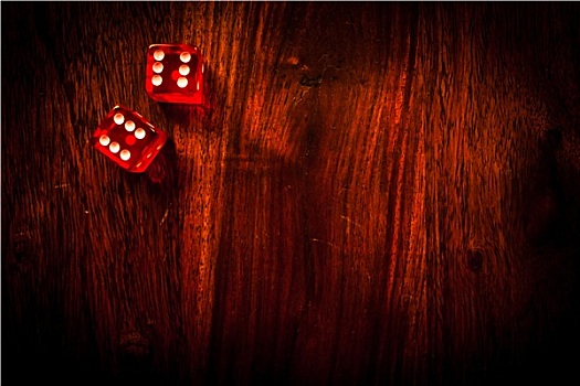 红色,骰子,桌子