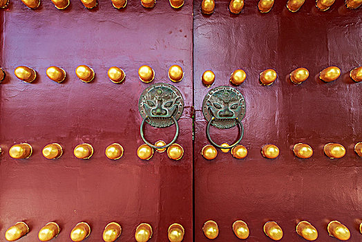 中国传统红门