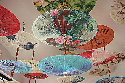 油纸伞装饰