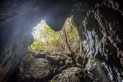 入口,心形,洞穴,清迈,泰国