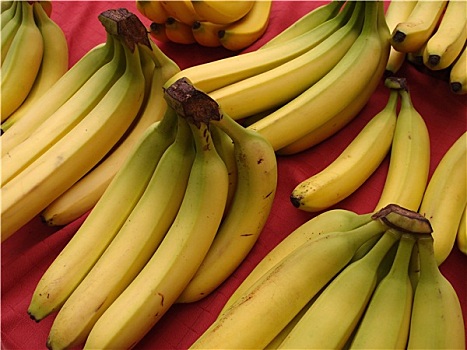 黄色,成熟,香蕉,出售,市场