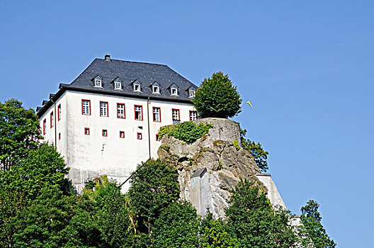城堡,青年饭店,自然,公园,藻厄兰,北莱茵威斯特伐利亚,德国,欧洲