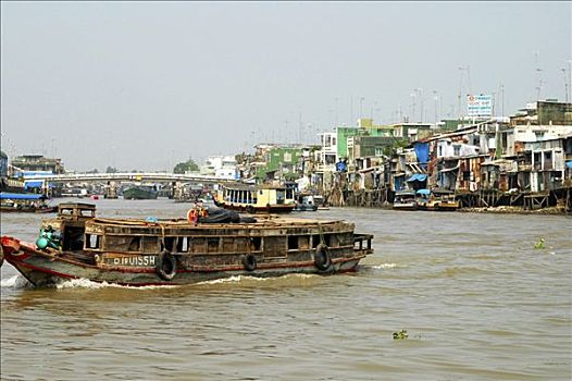 交通,河,越南