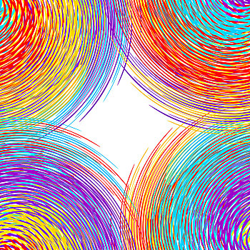 彩色线条构图扭曲涡旋抽象背景