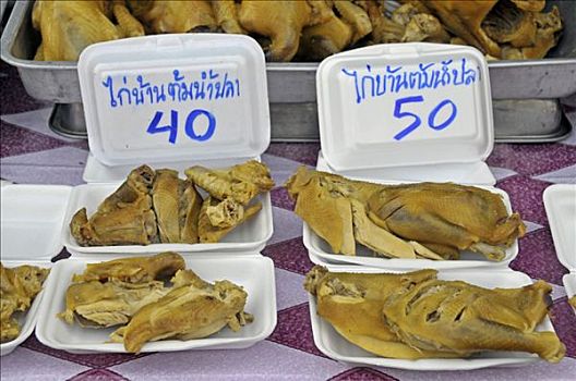 烤鸭,小吃店,泰国,亚洲