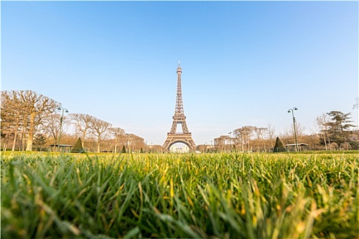 埃菲尔铁塔,花园,春天,巴黎