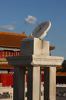 北京故宫的日晷