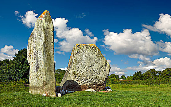 新石器时代,站立,石头,圆,世界遗产,威尔特,英格兰,英国,欧洲