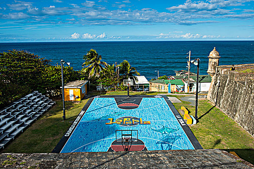 篮球场,波多黎各,加勒比