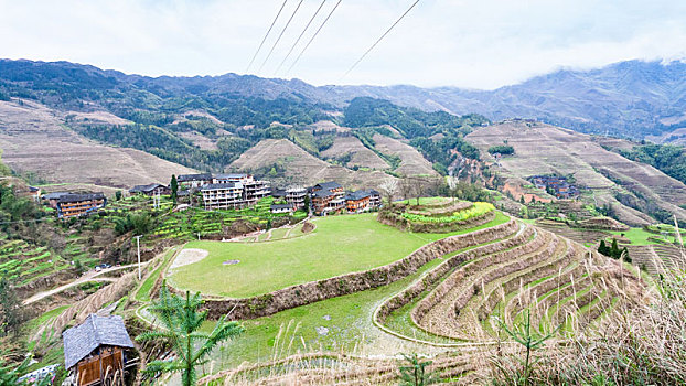 风景,乡村,视点,佛,顶峰