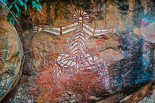 土著,壁画,卡卡杜国家公园,北领地州,澳大利亚,大洋洲