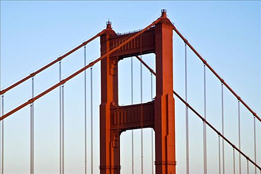 吊桥,金门大桥,旧金山,加利福尼亚,美国