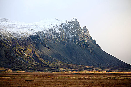 山,山脉,斯奈山半岛,半岛,早晨,亮光,冰岛