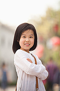 头像,小女孩,微笑,北京,中国