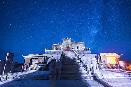 湖南衡阳南岳衡山祝融峰星空