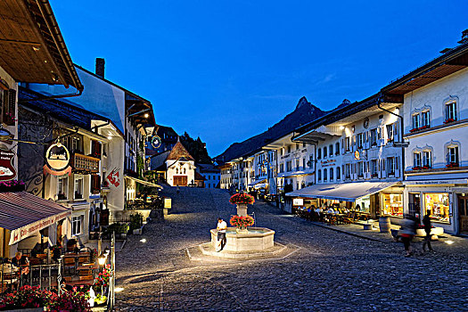 瑞士,弗里堡,中世纪城市