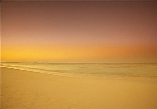 日落,凯布尔海滩,拿骚,巴哈马
