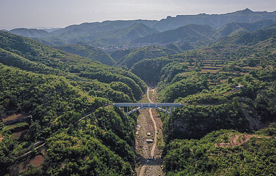 河南林州,太行山区自然风光