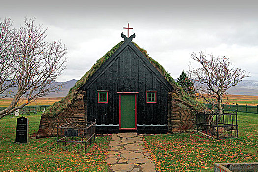 草皮,教堂,岛屿