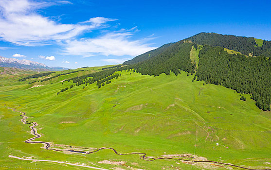 中国新疆伊昭公路沿途风景