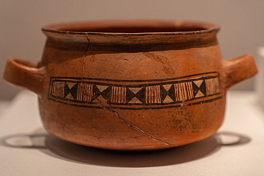 秘鲁印加博物馆藏印加帝国陶平底碗