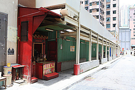 香港街道神龛