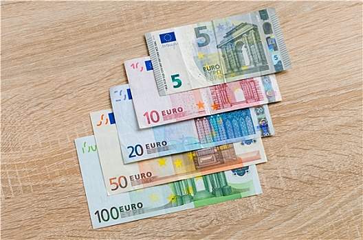 钱,货币,100欧元,木质背景