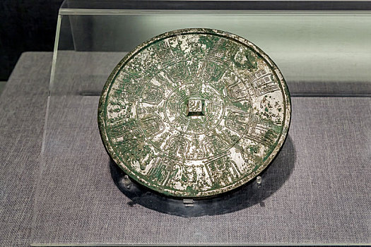 唐代八卦星纹镜,河南省洛阳博物馆馆藏文物
