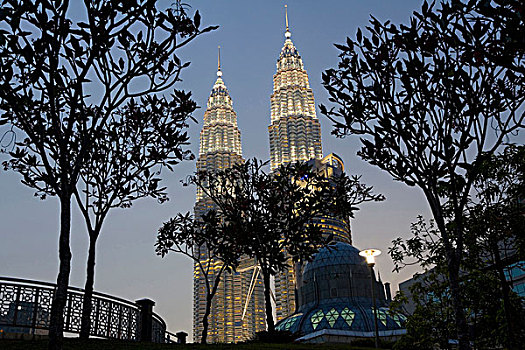 双子塔,清真寺,吉隆坡,马来西亚