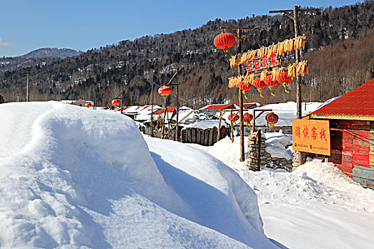 海林双峰林场雪乡