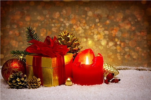 降临节,蜡烛,圣诞装饰
