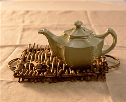 茶,量匙,红茶,茶壶