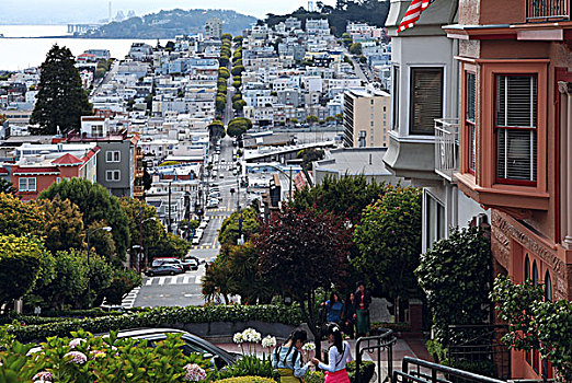 旧金山九曲花街,lombardstreet