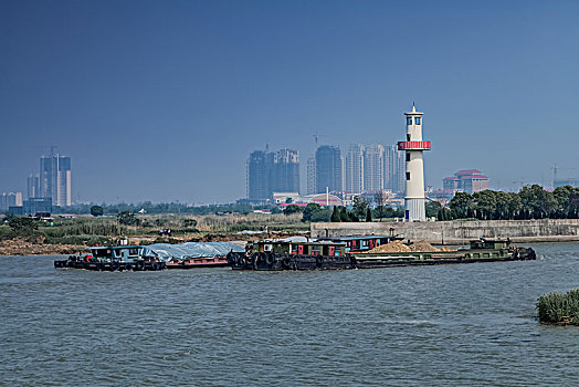 江苏省宜兴市东氿湖灯塔建筑景观