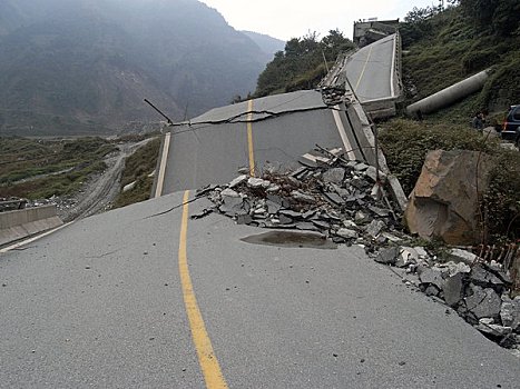 自然灾害--地震遗迹