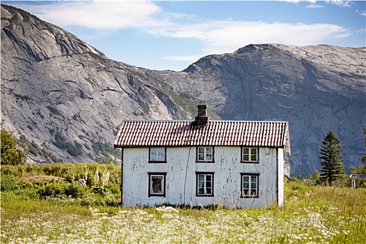 老,房子,挪威