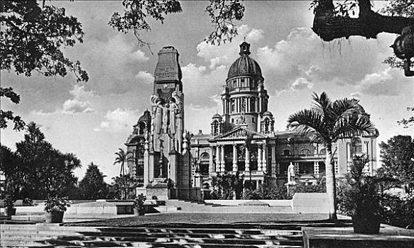 战争纪念碑,市政厅,德班,南非