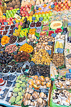 西班牙,巴塞罗那,食品市场,水果,大幅,尺寸