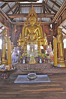 金色,佛像,庙宇,寺院,泰国