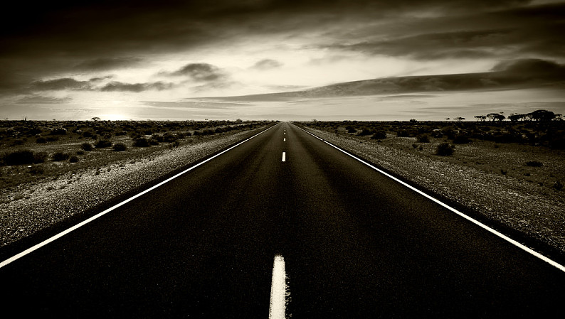 死路_暗色_阴郁_道路_图片素材