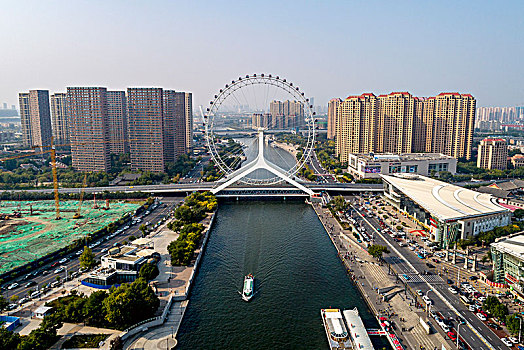 天津市红桥区,海河上的摩天轮,天津之眼