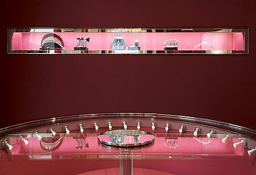 伦敦,2002年,展示,桌子,正面,红墙,玻璃,架子