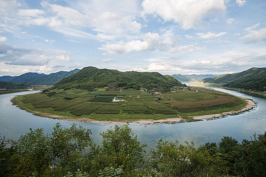 浑江大转弯风景