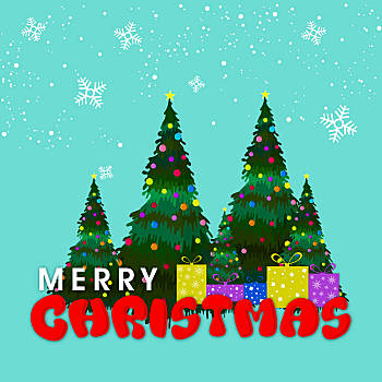 圣诞树,礼物,庆祝圣诞,彩色,球,装饰,雪花,背景,圣诞快乐,庆贺