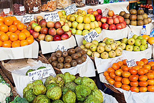 巨大,展示,农贸市场,蔬菜,水果,市场,俯视图,丰沙尔,马德拉岛,葡萄牙