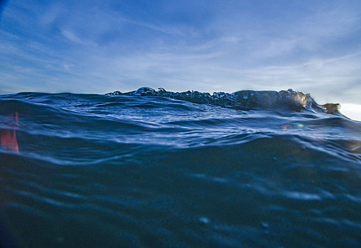 海浪,浪花,波浪,水浪,波纹,浪潮,浪,海洋,大海,海,海水,海平面,起伏,波幅,水,溅,蓝色,深蓝,冷色,移动,动感,流动,流线,纯,特写,蓝天,白云