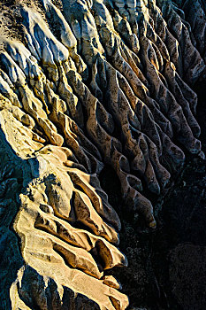 航空的,岩石形成,卡帕多西亚,中央安纳托利亚,土耳其
